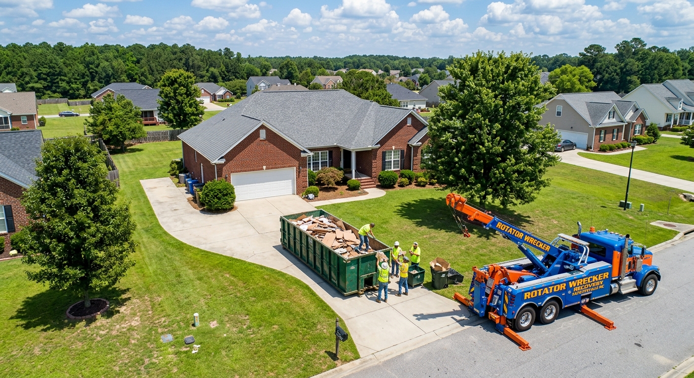 Rotator Wrecker Recovery Fayetteville NC — Fayetteville,North Carolina,United States towing services fayetteville nc